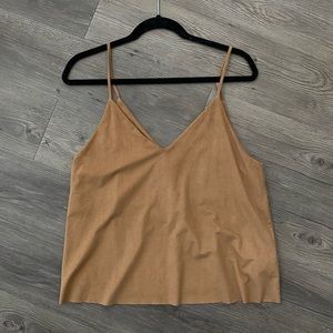 Faux Suede Tank
